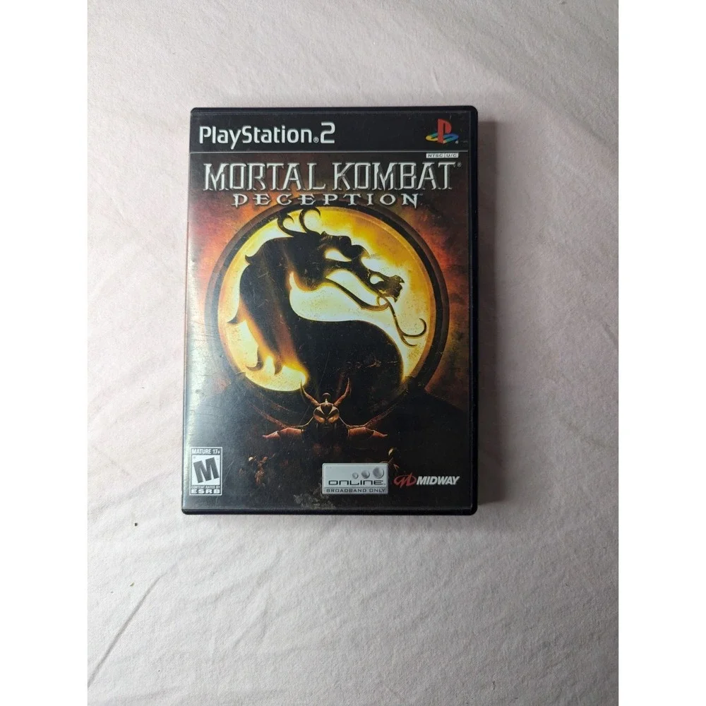 Mortal Kombat: Deception (Sony PlayStation 2,‎ 2004) Video game and manual